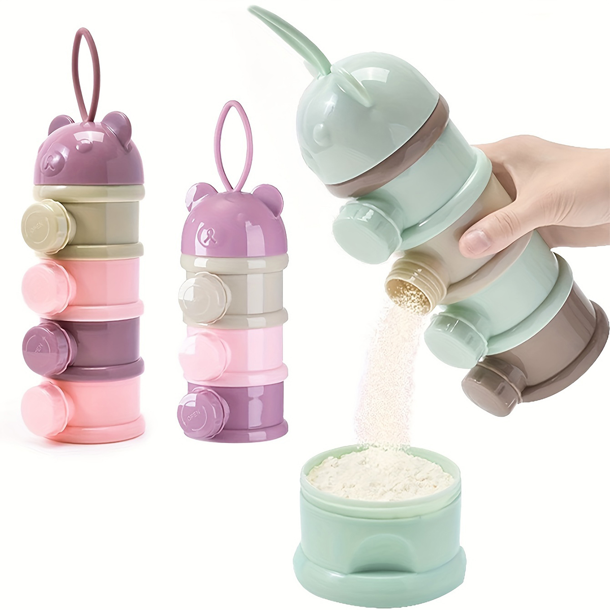 Food Snacks For 1 Year Old - حاوية مسحوق حليب الأطفال ذات سعة