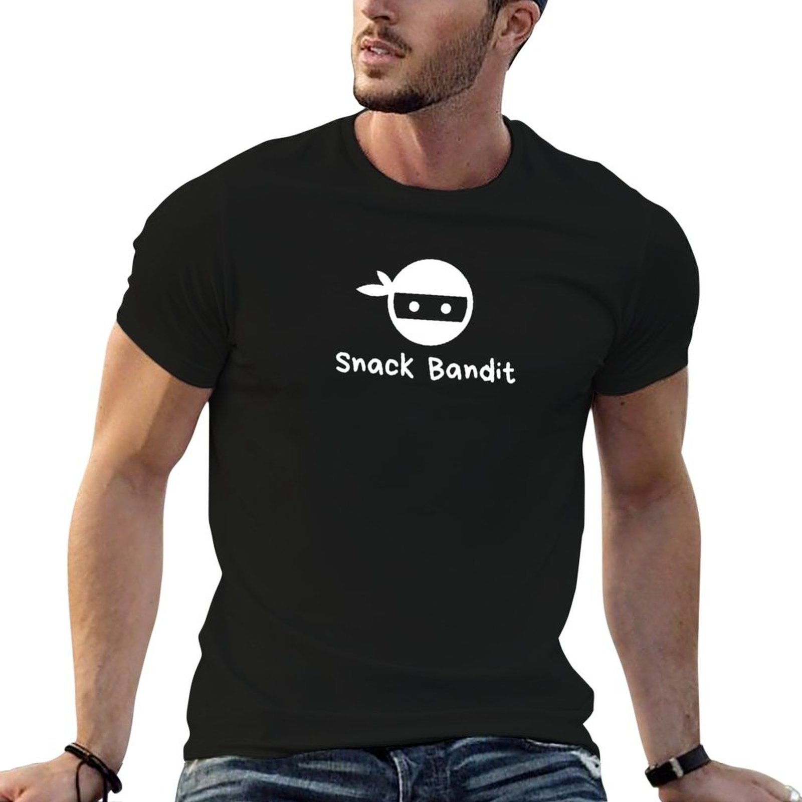 Food Snacks Background - تي شيرت Snack Bandit Funny Kids