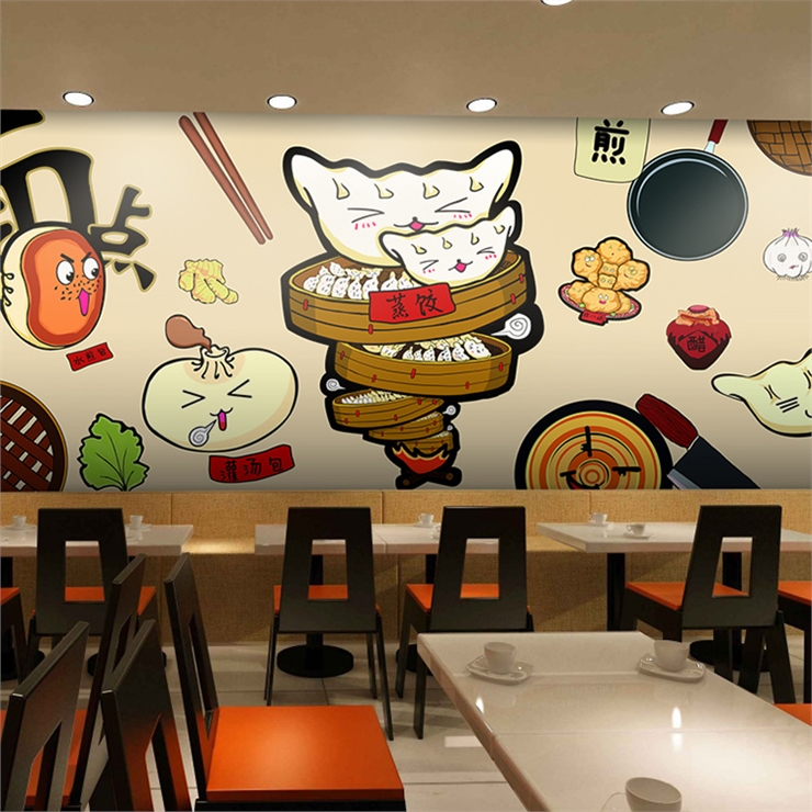 مخصص 3D رسمت باليد الكرتون الغ - مراجعة Food Snacks Background وسعره