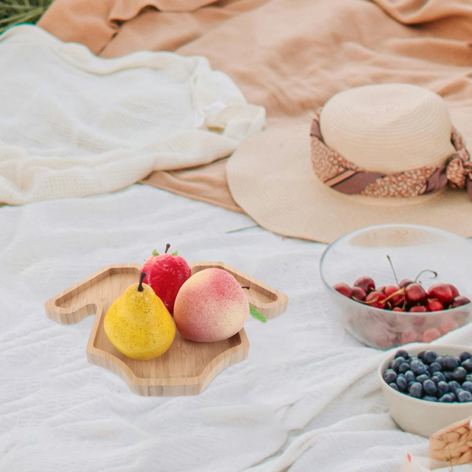 صينية طعام خشبية مبتكرة على شك - مراجعة Food Snacks For Baby Shower وسعره