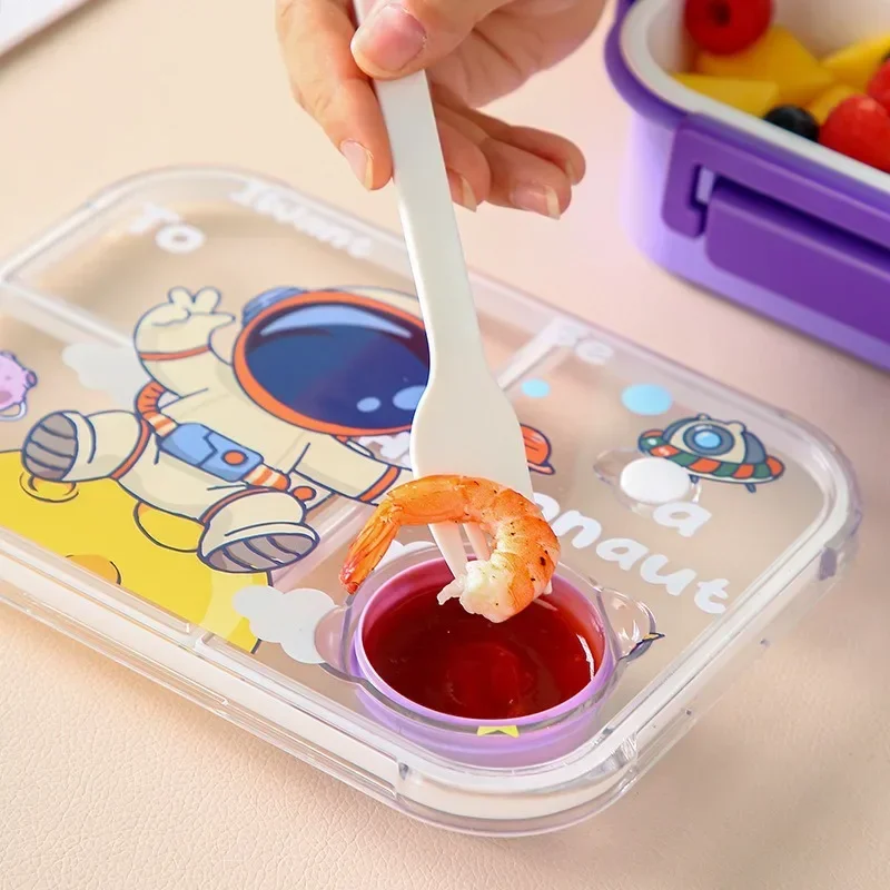 يونيكورن الكرتون بينتو علب الا - مراجعة Food Snacks For School وسعره