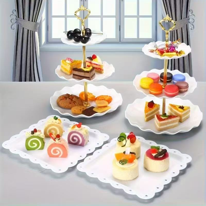 مجموعة صواني طعام مزخرفة 1/3/4 - مراجعة Food Snacks For Baby Shower وسعره