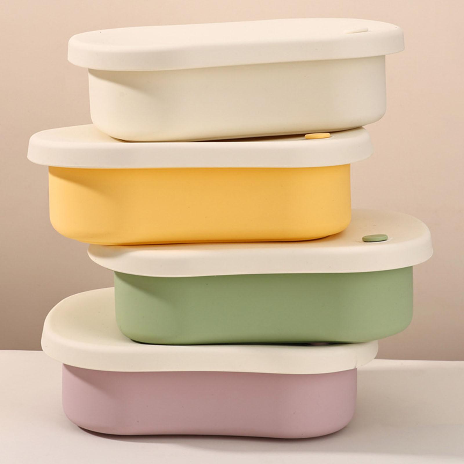 حاوية طعام من السيليكون بثلاثة - مراجعة Food Snacks For School وسعره