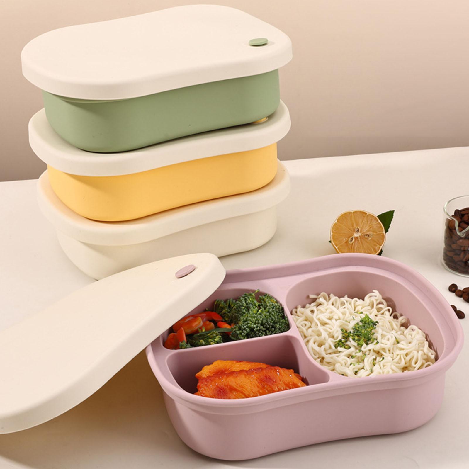 حاوية طعام من السيليكون بثلاثة - مراجعة Food Snacks For School وسعره