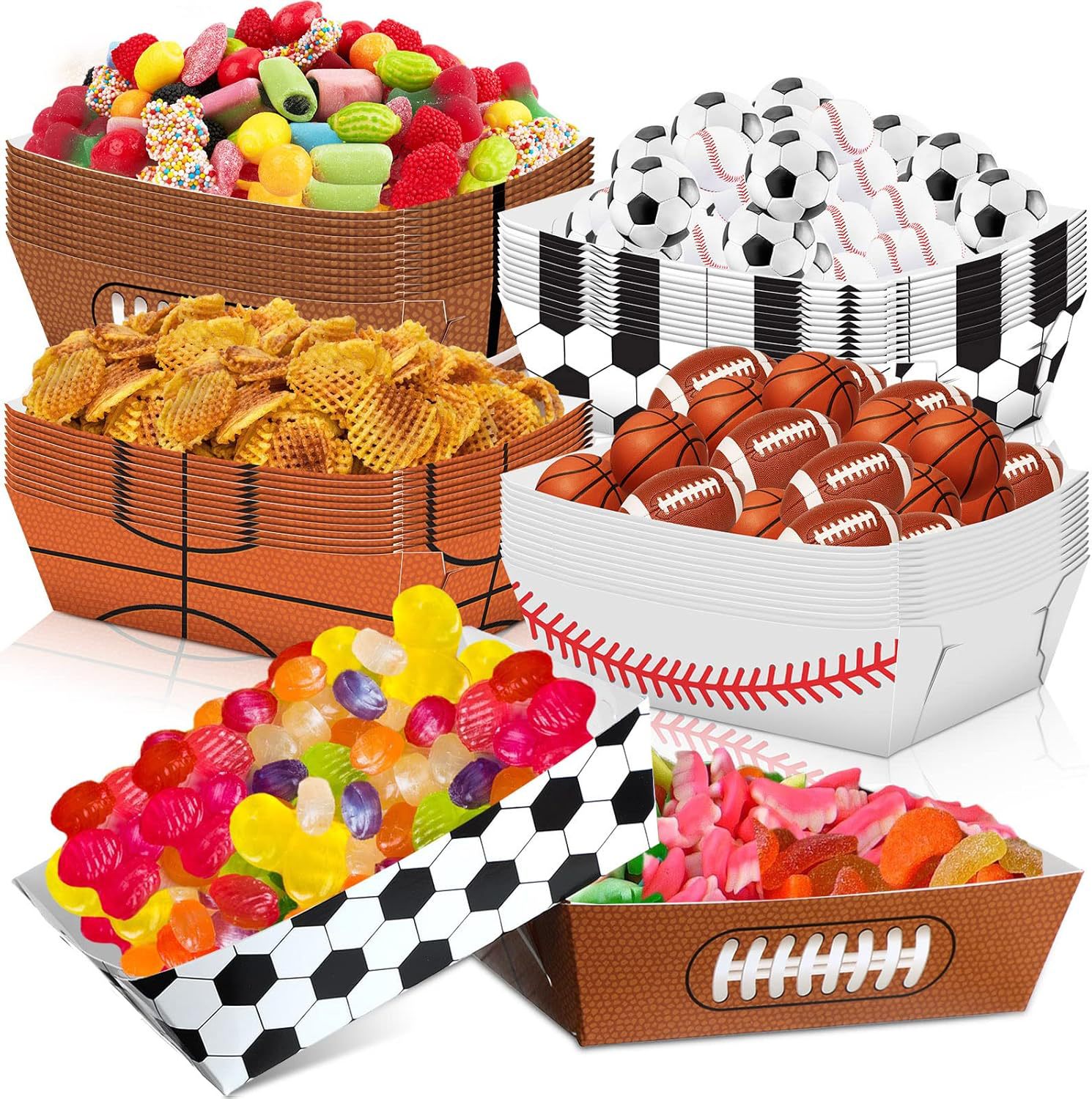 6-48 قطعة صينية ورقية للطعام و - مراجعة Food Snacks For Baby Shower وسعره